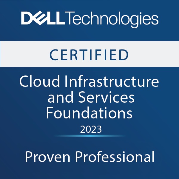 Dell Cloud Infrastructure and Services Foundations